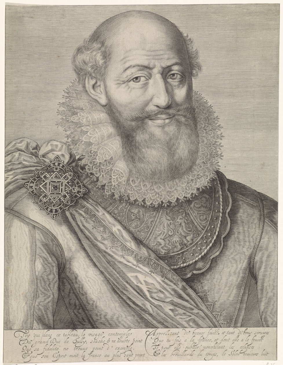 Portrait de Maximilien de Béthune - Jacob Matham
