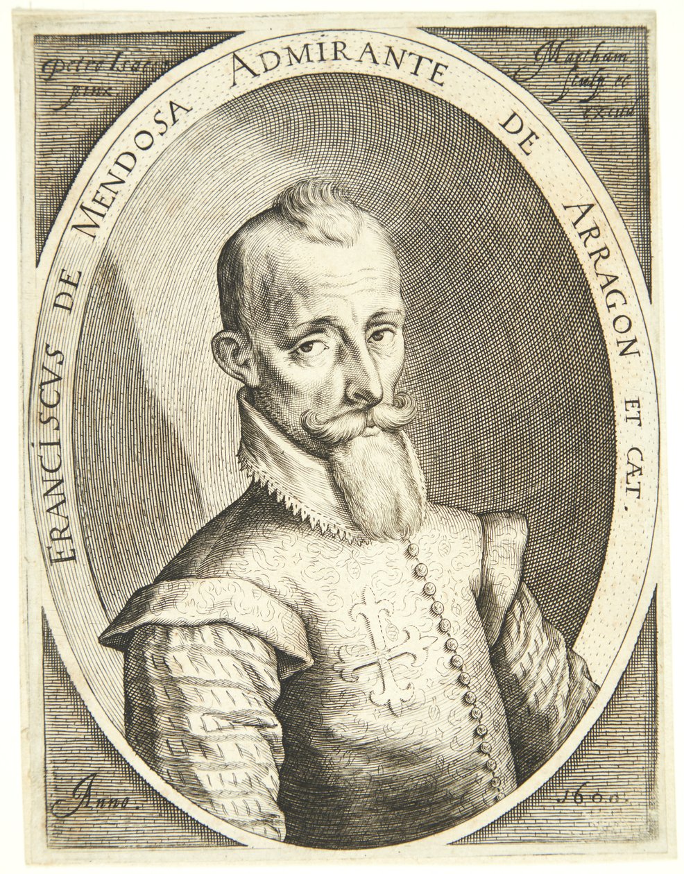 Portrait de Francisco Mendoza - Jacob Matham