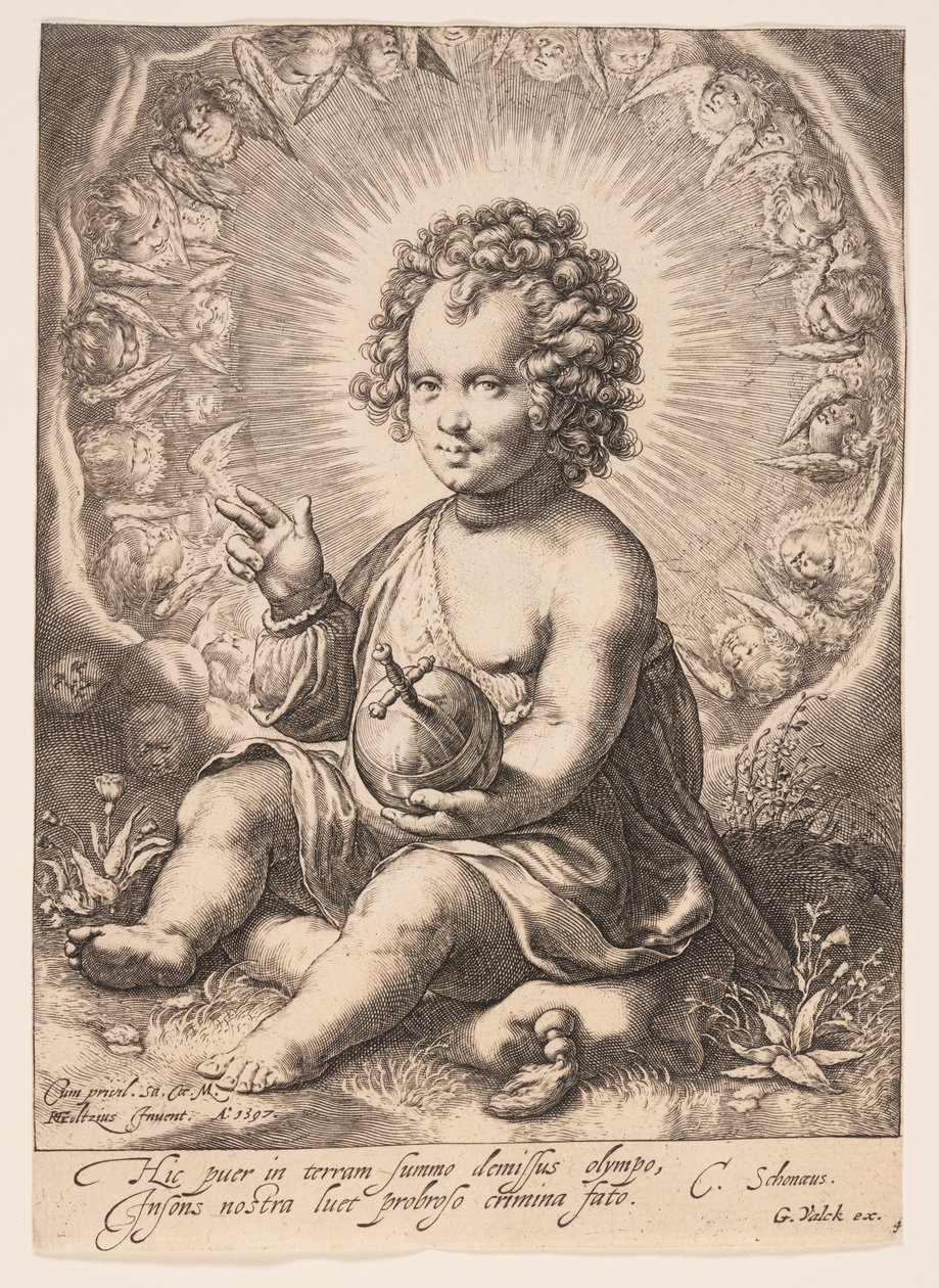 Salvator Mundi | Jacob Matham | Estampe d'art