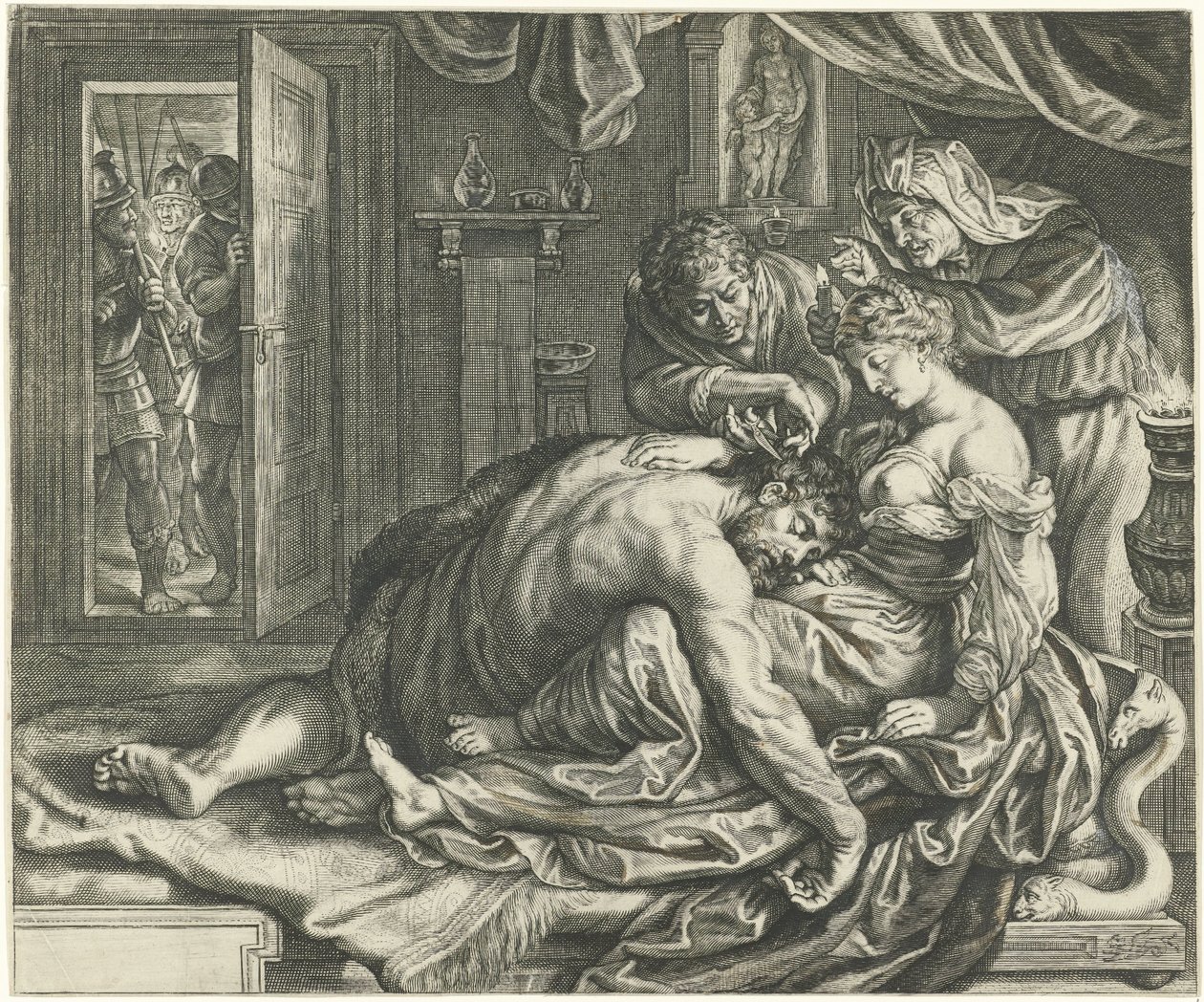 Samson et Dalila - Jacob Matham