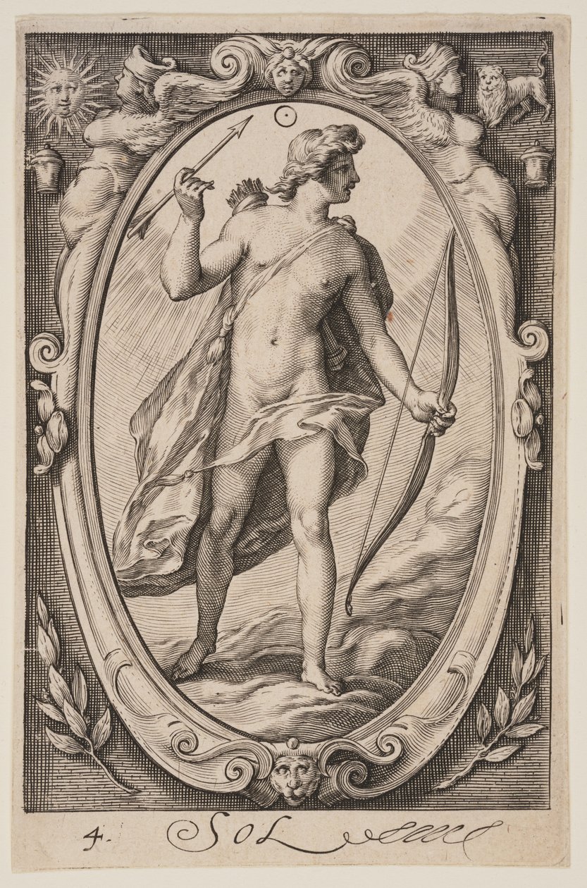 Sol, extrait des Sept planètes - Jacob Matham