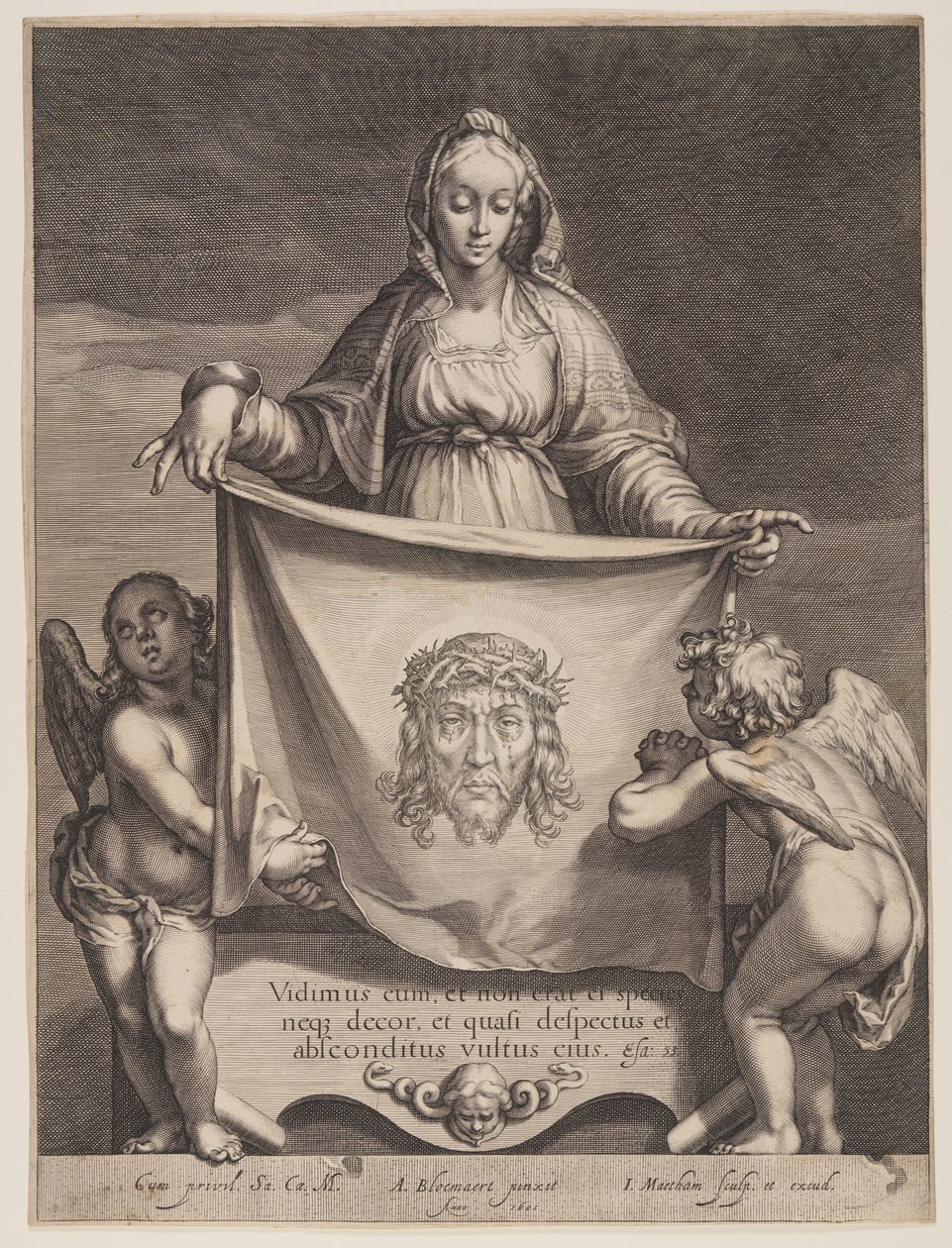 Sainte Véronique tenant le Sudarium - Jacob Matham