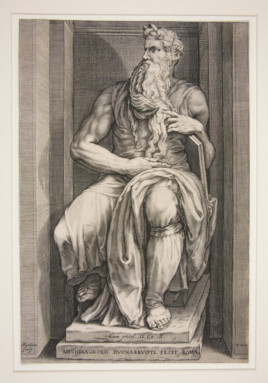 Statue de Moïse du tombeau de Jules II - Jacob Matham
