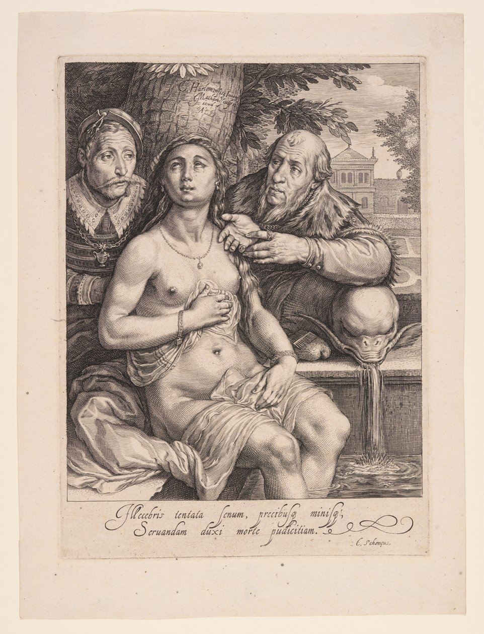 Susanna et les anciens - Jacob Matham