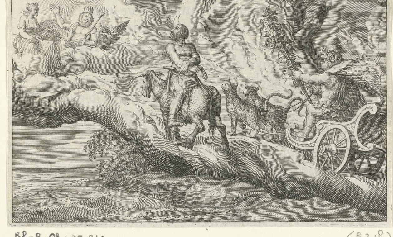 Retour de Vulcain avec Bacchus - Jacob Matham