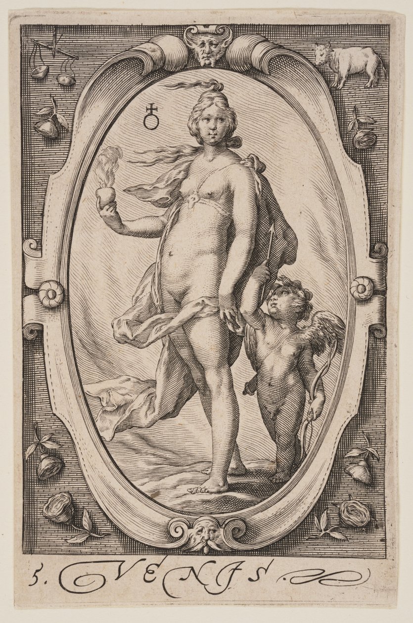 Vénus, tirée des Sept Planètes - Jacob Matham