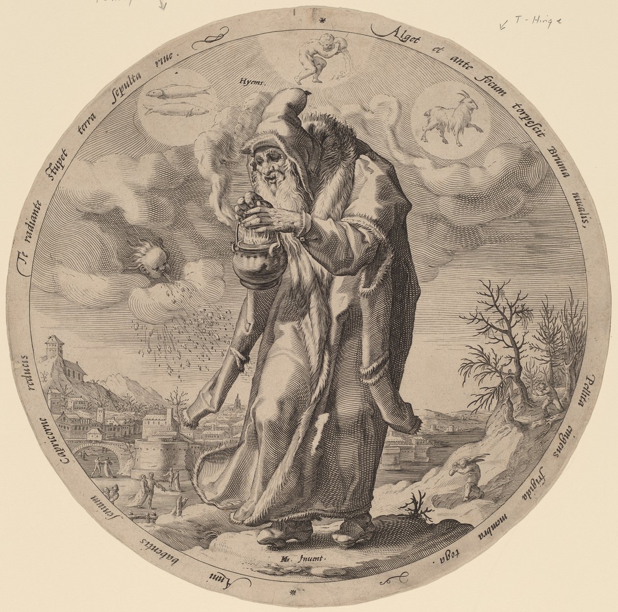 Hiver - Jacob Matham after Hendrik Goltzius