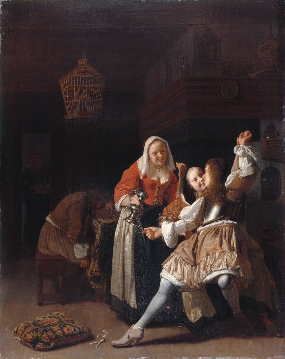 Le Cavalier Embrassant, c.1660-65 - Jacob Lucasz Ochtervelt