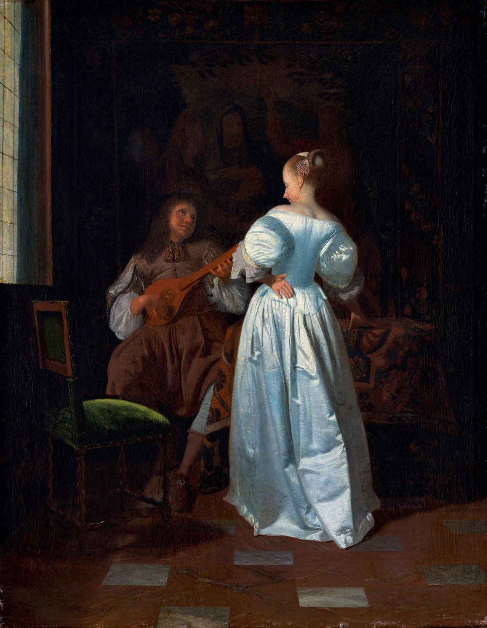 La Sérénade, vers 1669 (huile sur toile) - Jacob Ochtervelt