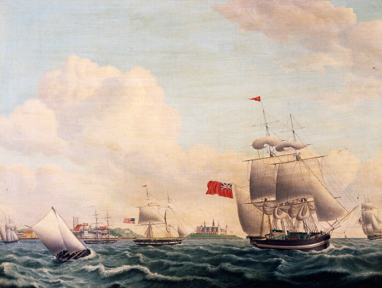 Navires naviguant dans le détroit d
