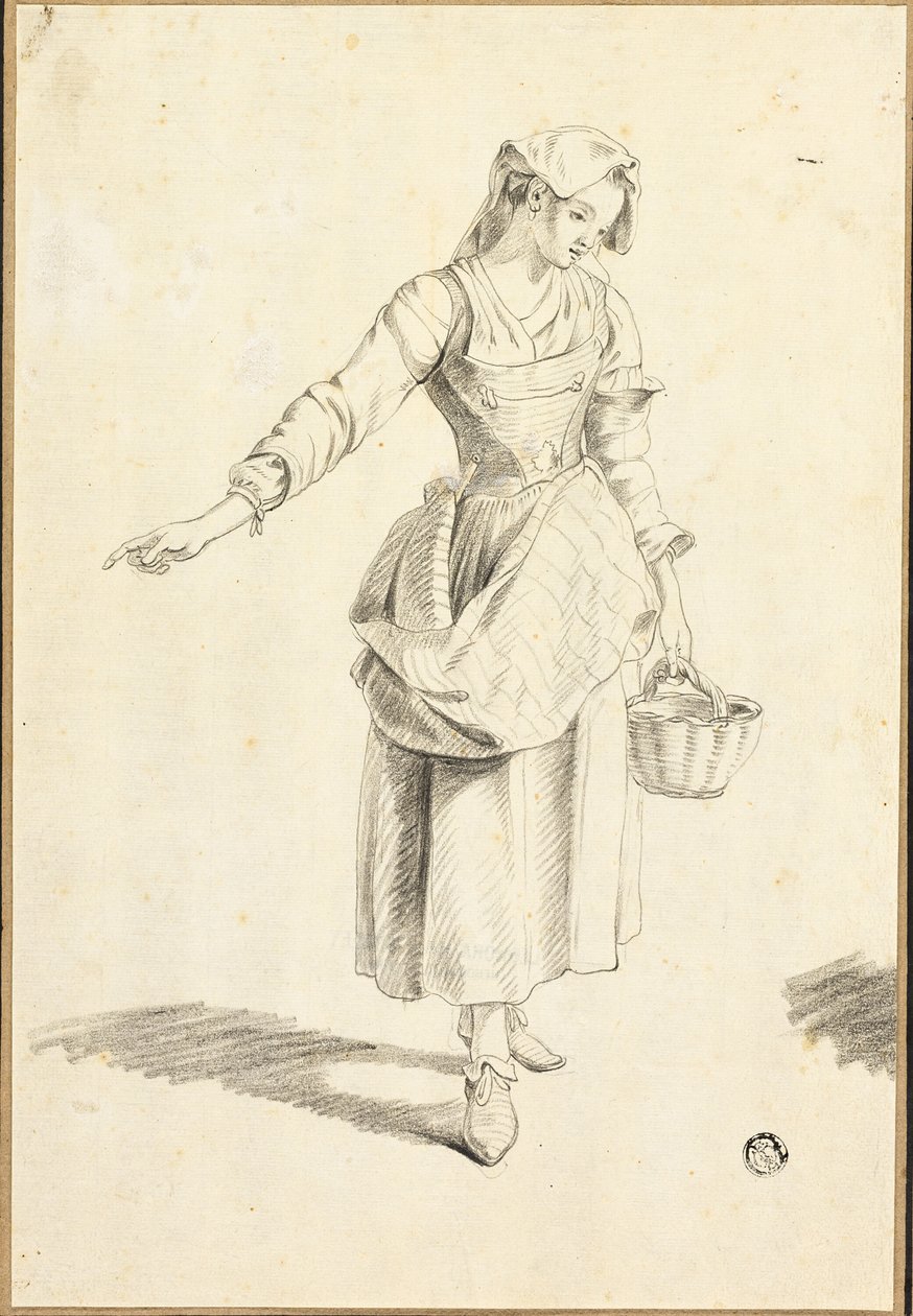 Jeune paysanne italienne - Jacob Philipp Hackert