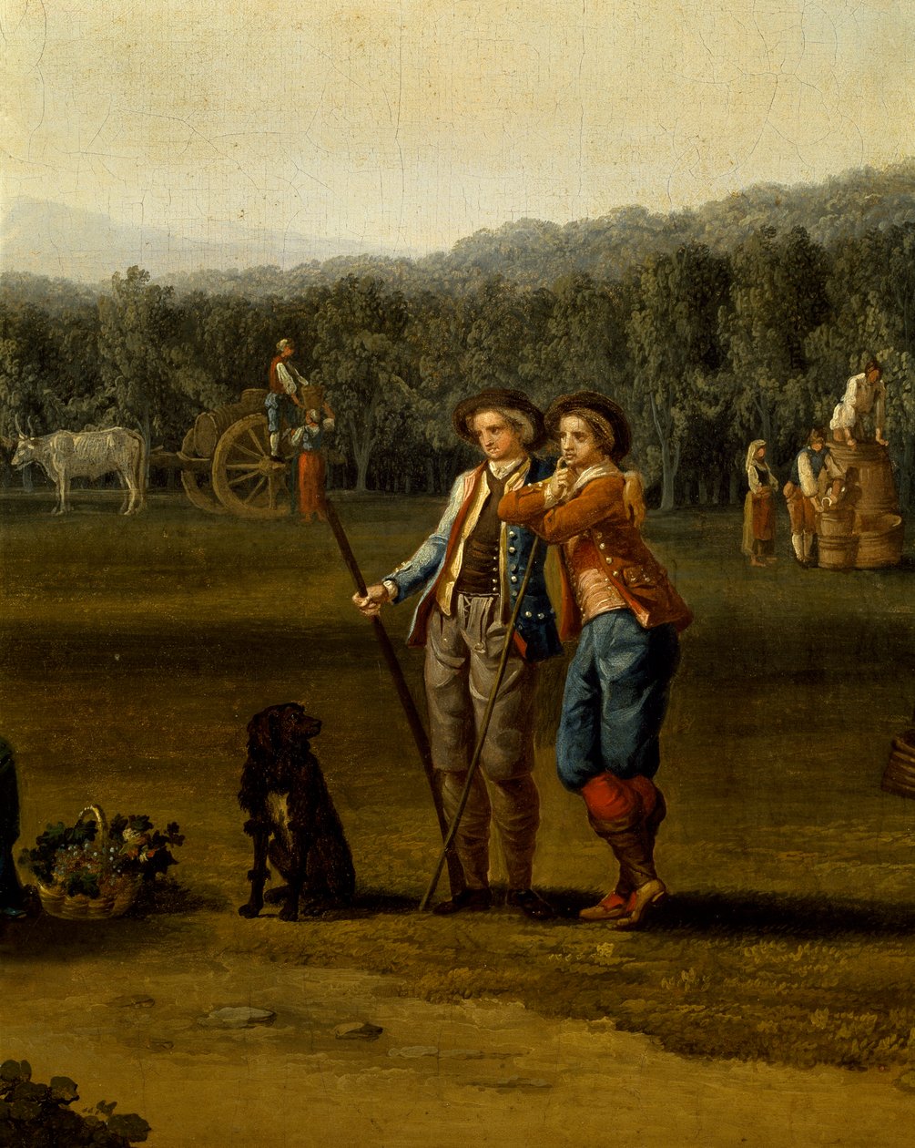 Récolte à Carditello, détail - Jacob Philippe Hackert