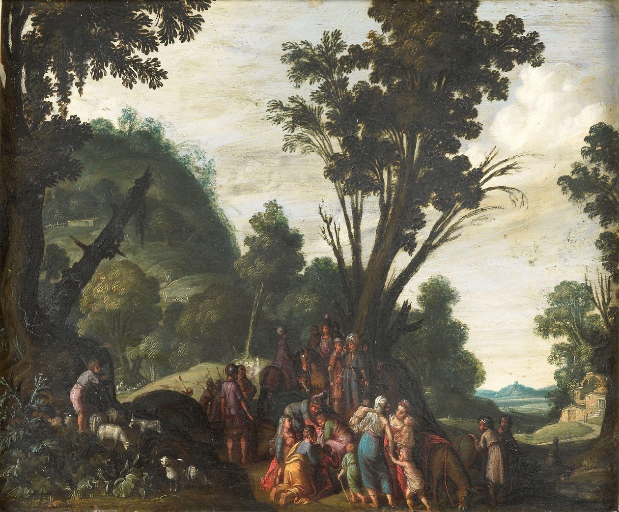 La rencontre de Jacob et Ésaü (Genèse 33) - Jacob Symonsz Pynas (attributed to)