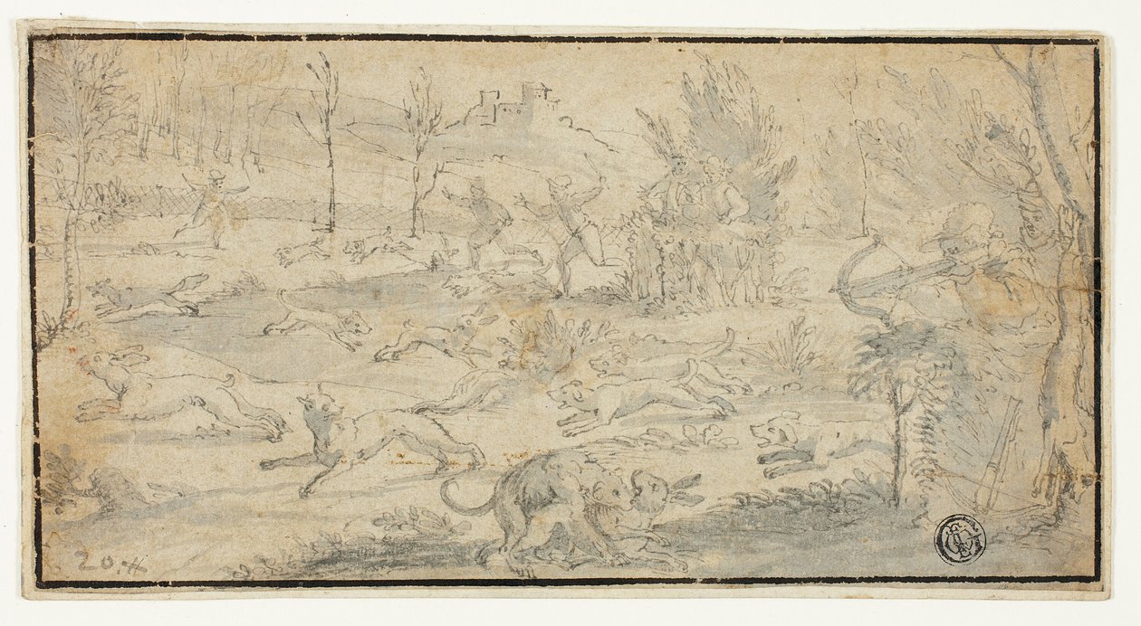 Scène de chasse - Jacob Züberlein