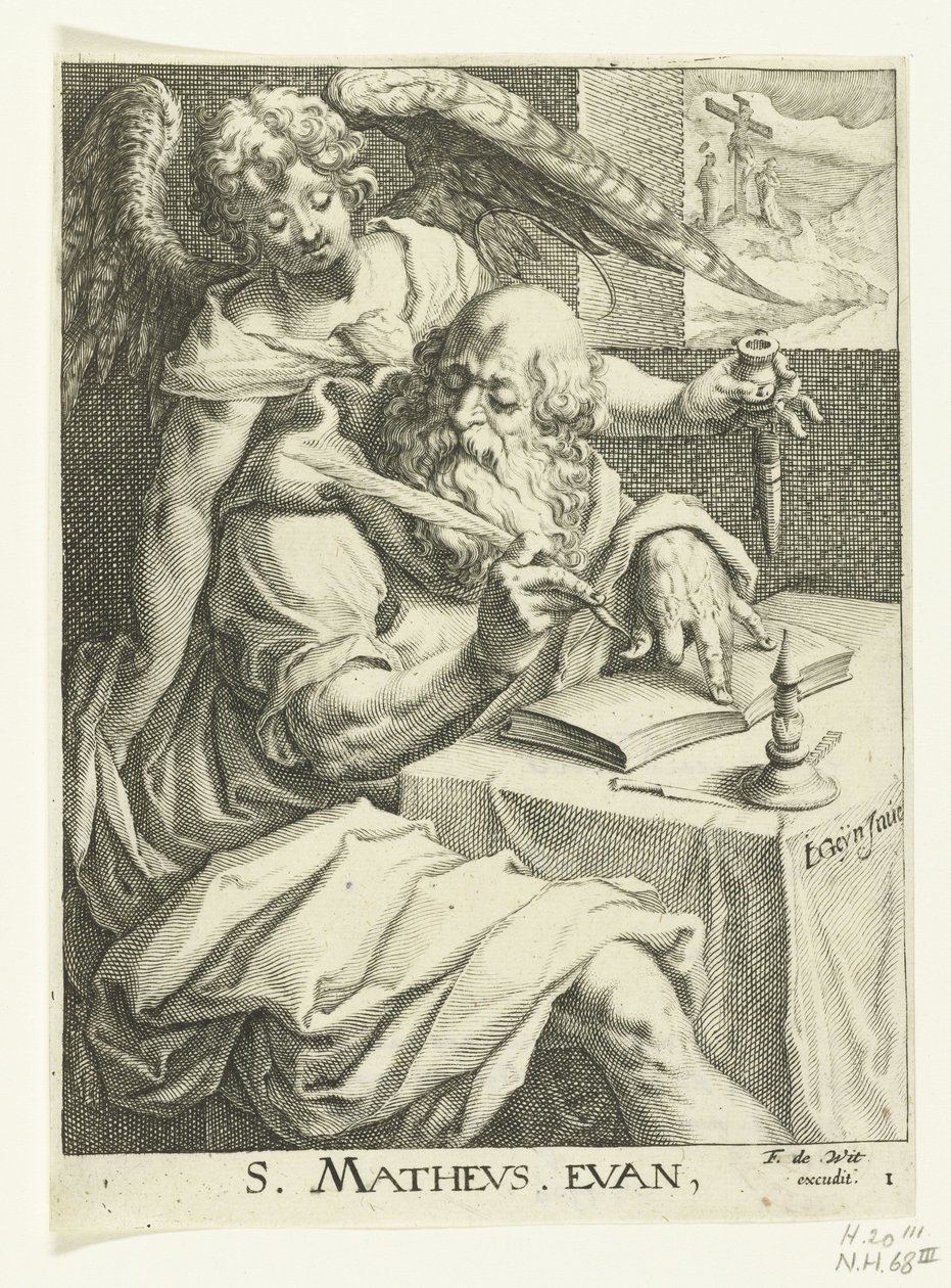 Évangéliste Matthieu (Les quatre évangélistes) - Jacob de Gheyn (II) (workshop of)