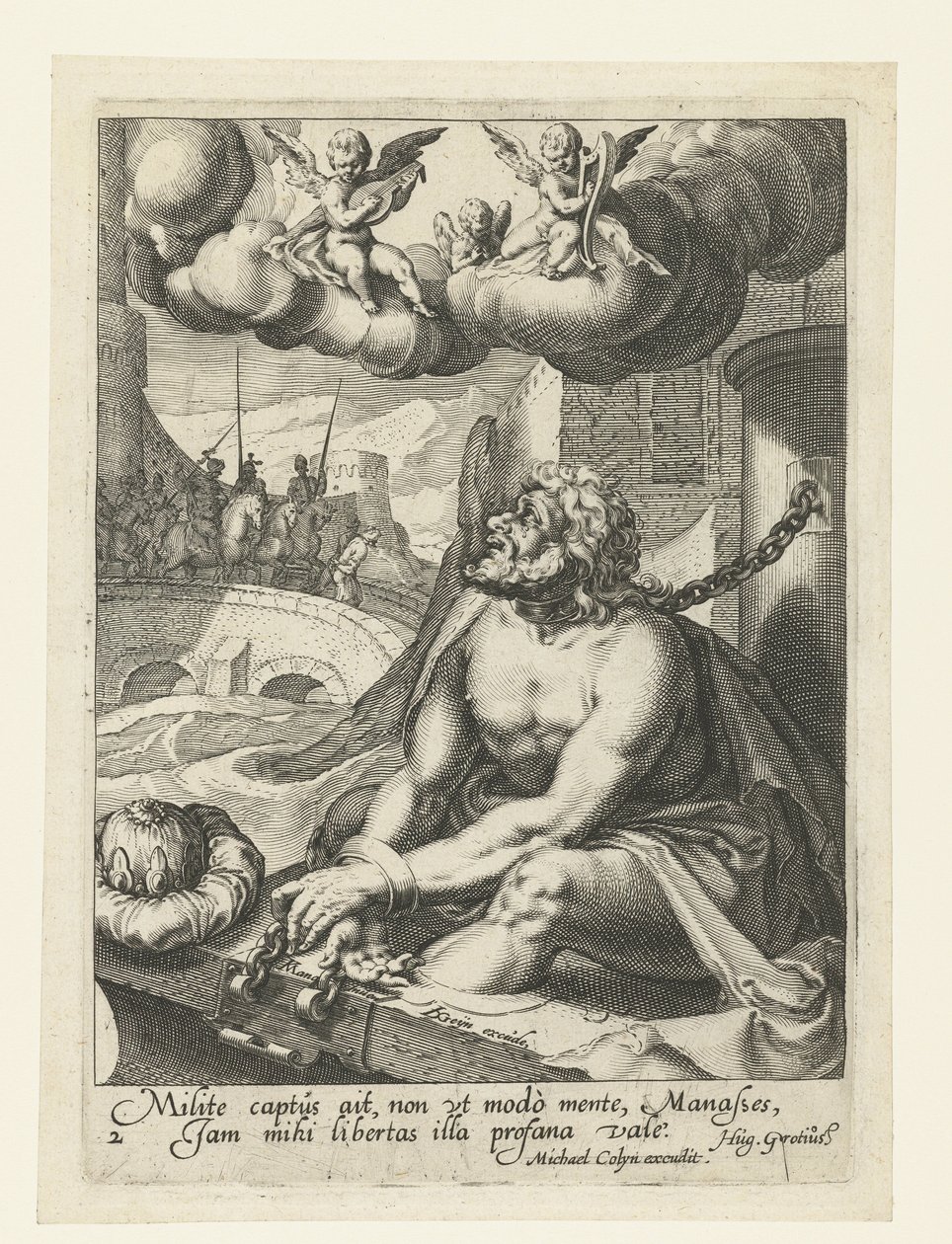 Manassé comme pécheur repentant - Jacob de Gheyn (II) (workshop of)