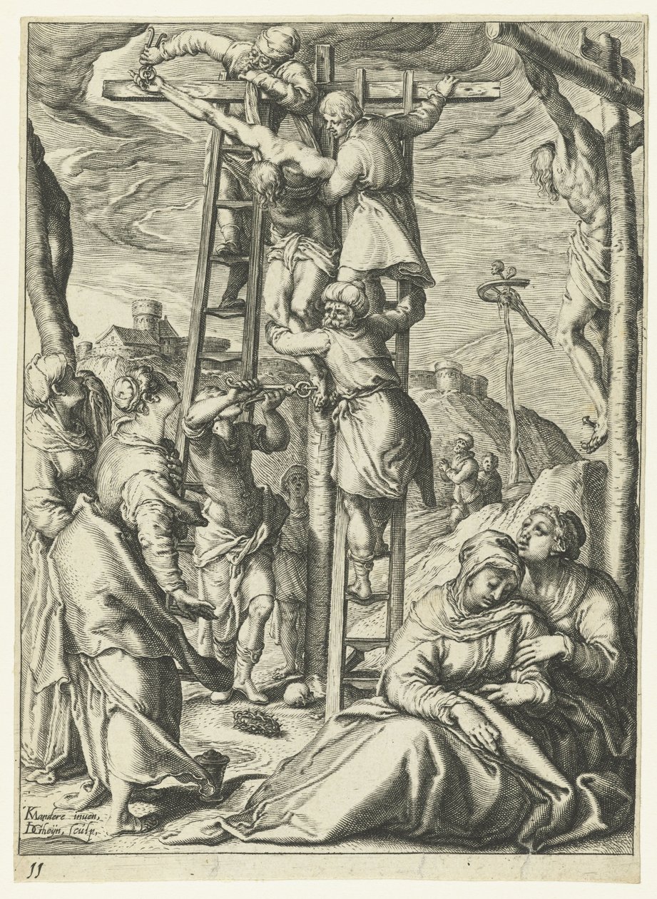 La descente de croix - Jacob de Gheyn (II)