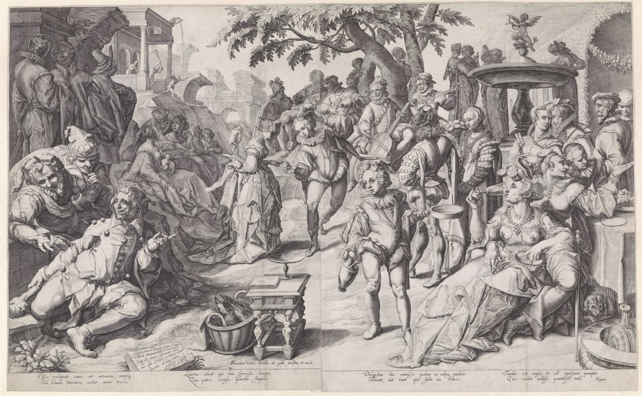Le fils prodigue gaspille son argent - Jacob de Gheyn (II)