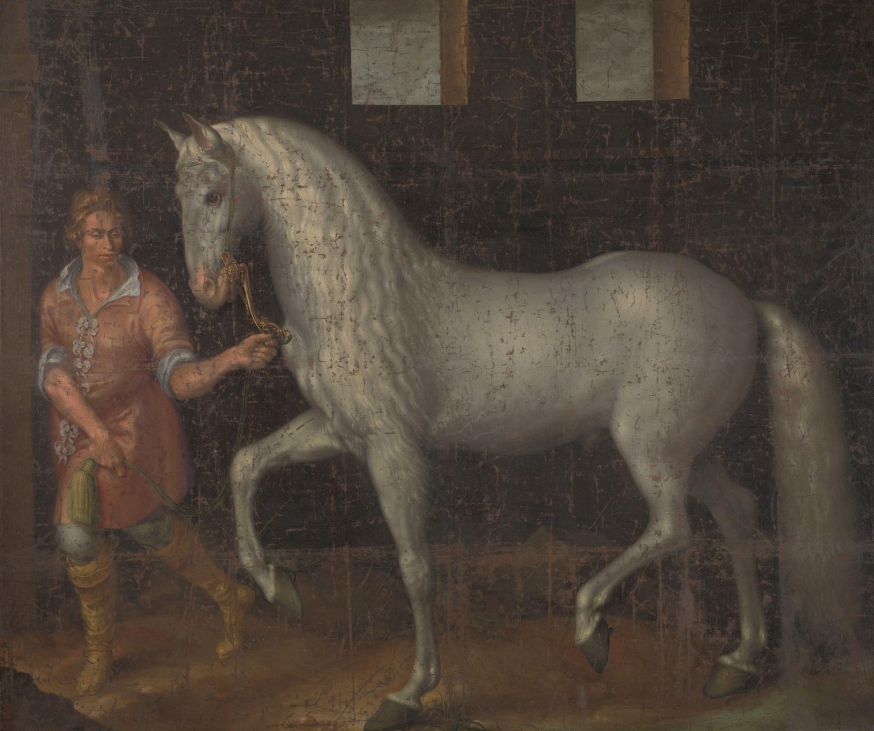 Cheval de guerre espagnol capturé par Lodewijk Gunther van Nassau et présenté au Prince Maurits - Jacob de Gheyn (II)
