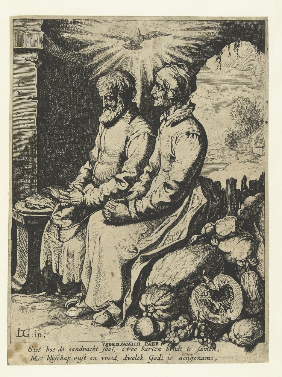 Vieux couple priant - Jacob de Gheyn (III)