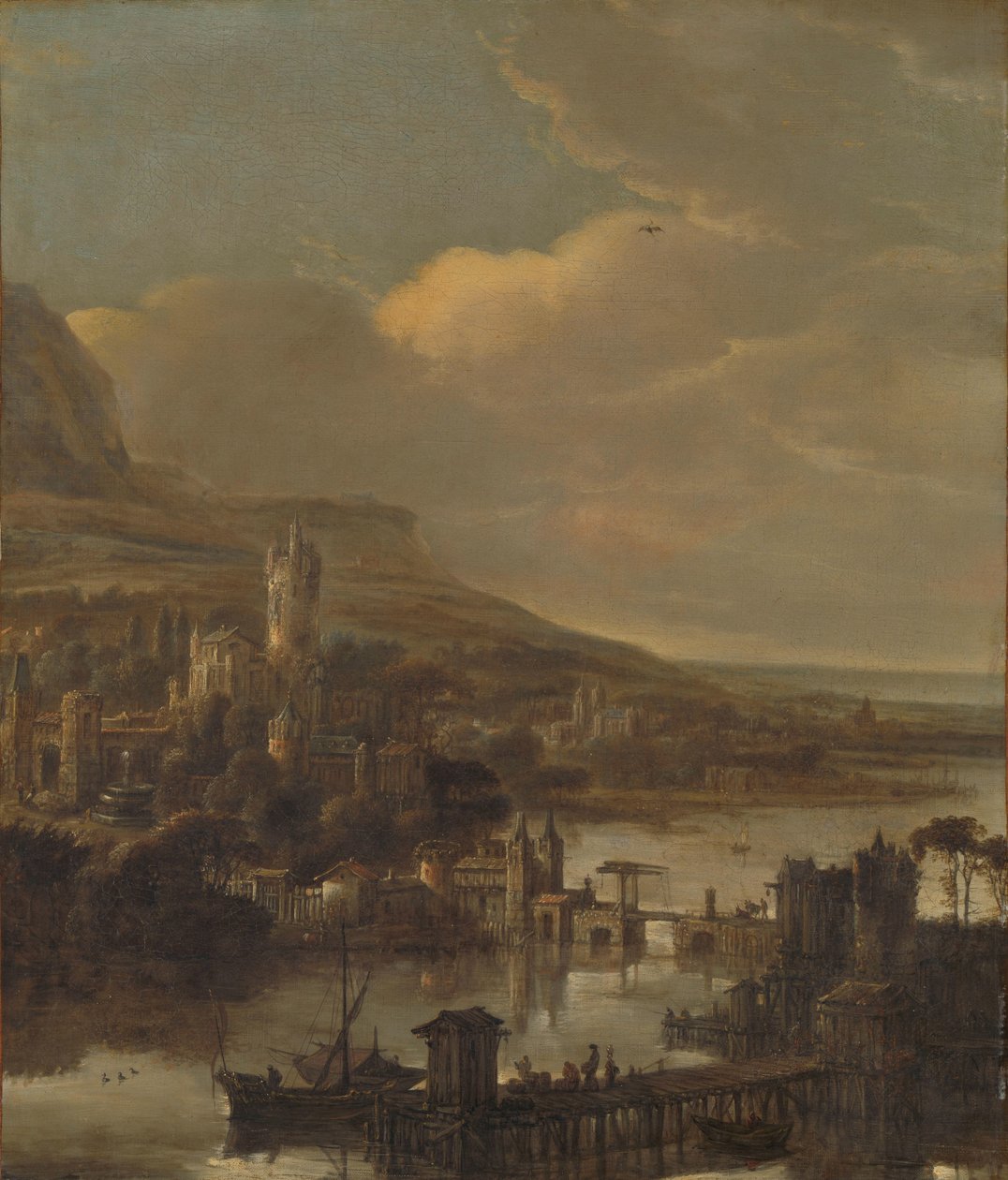 Vue de rivière - Jacob de Wet (I) (attributed to)