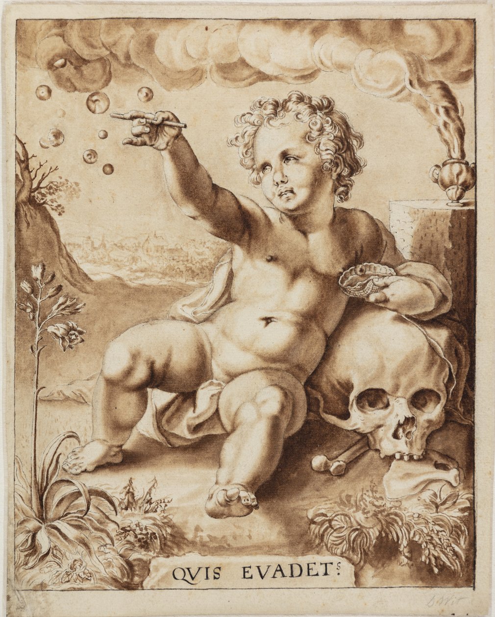 Allégorie de la vanité. Homo Bulla - Jacob de Wit