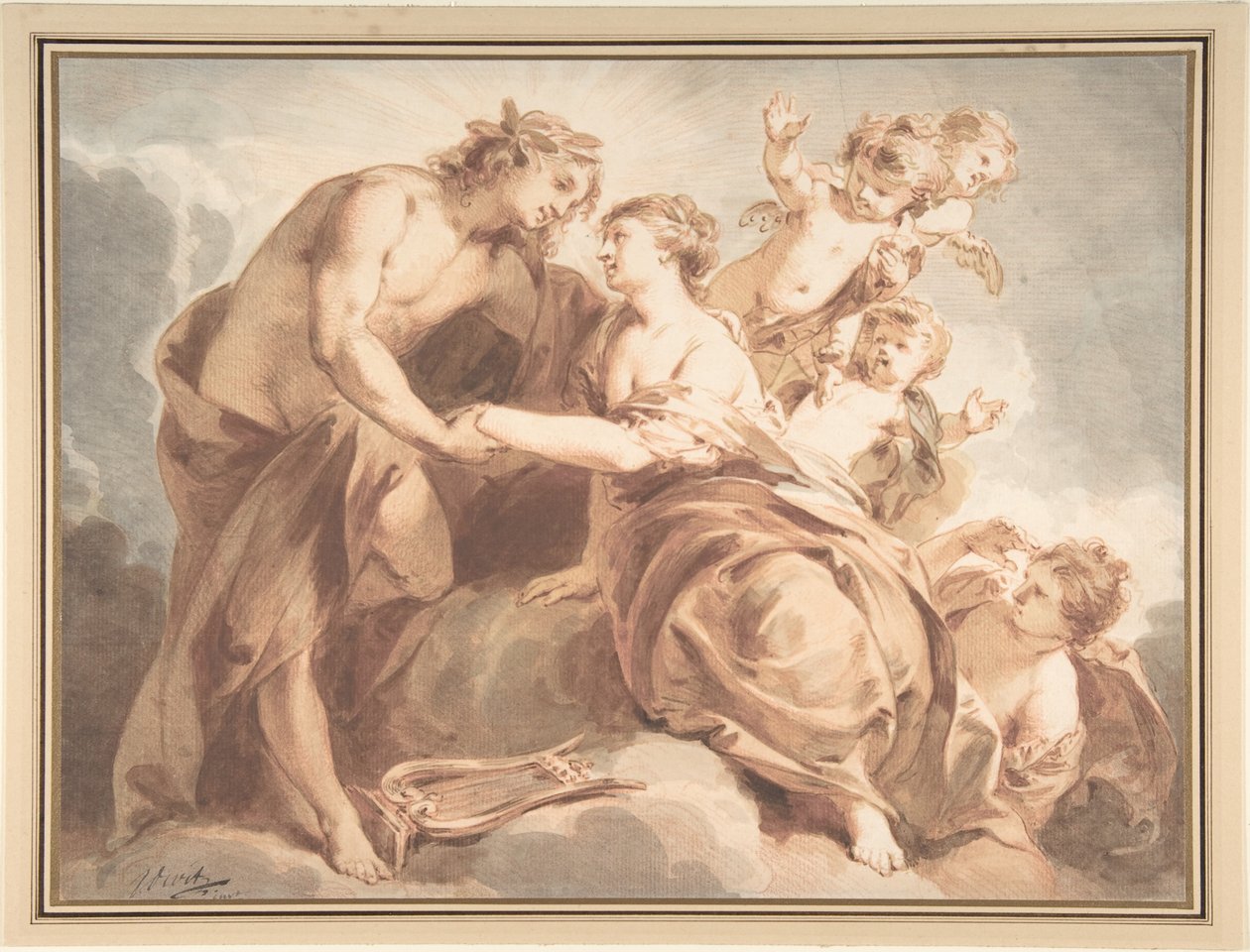 Apollon et Thétis - Jacob de Wit