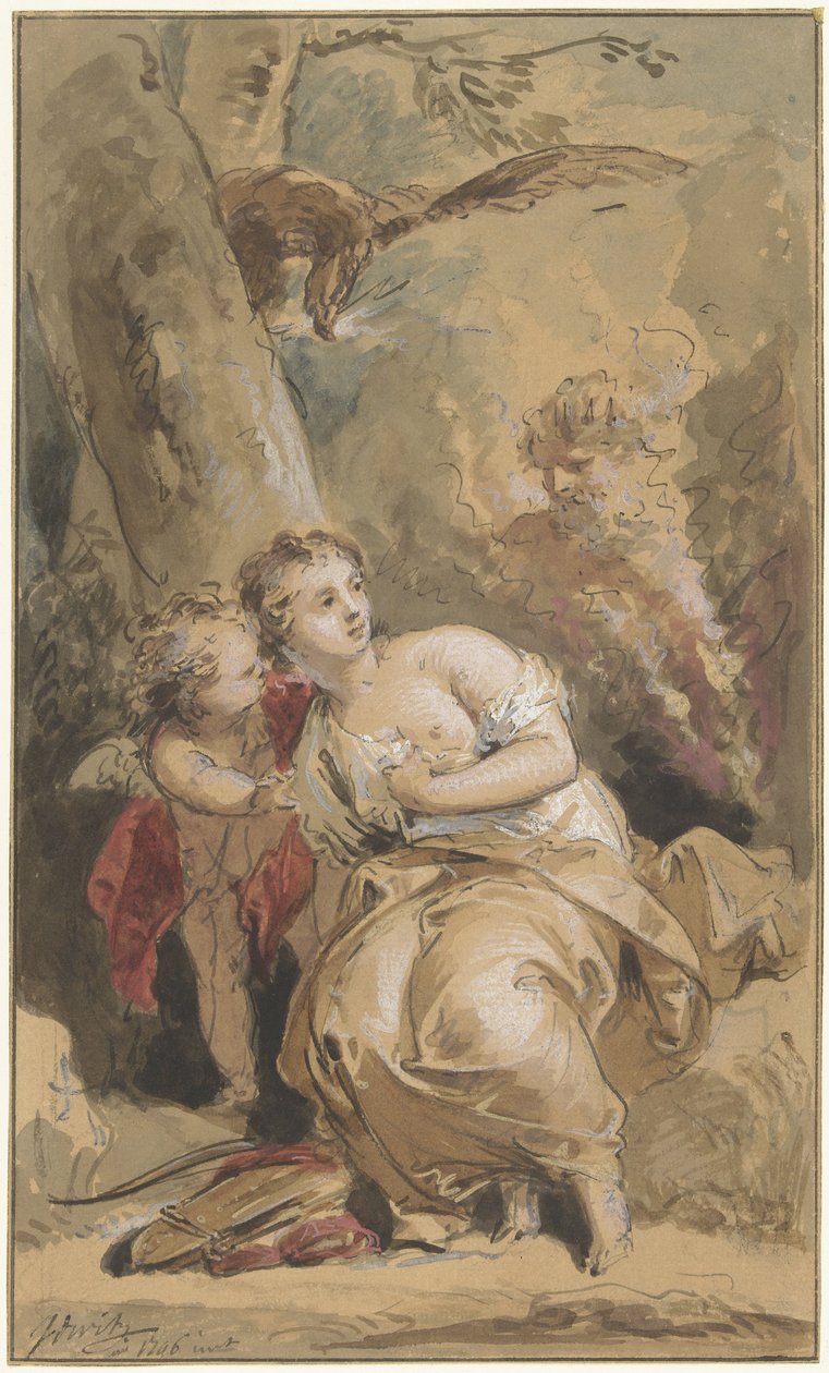 Callisto, Amour et Jupiter avec l