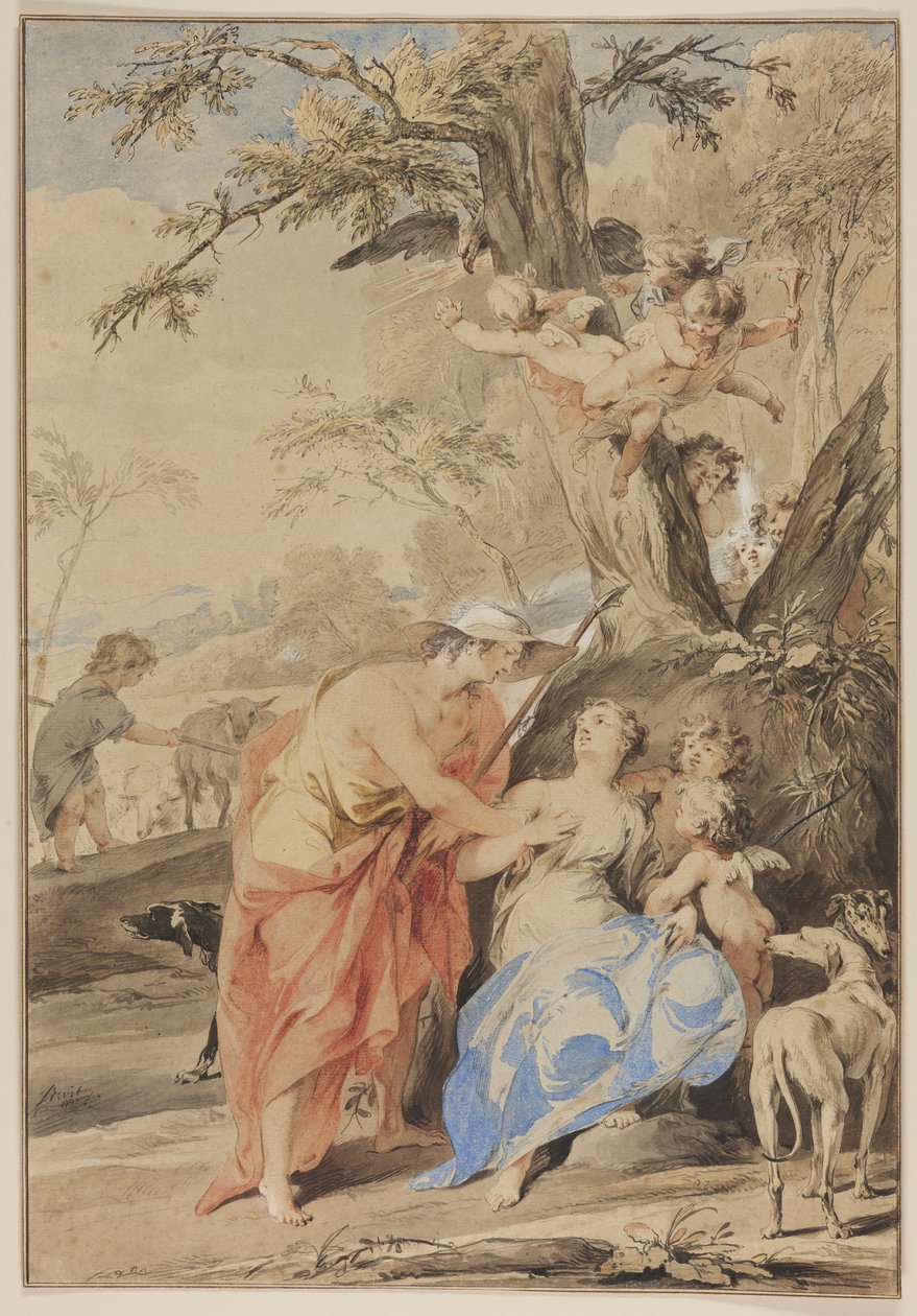 Jupiter et Mnémosyne, 1733 - Jacob de Wit