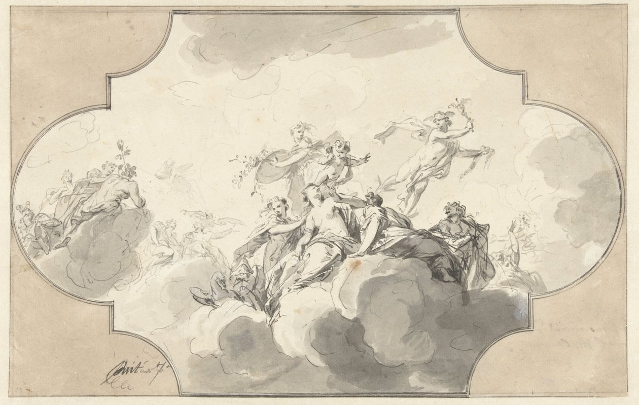 Mercure dérobe la ceinture de Vénus - Jacob de Wit