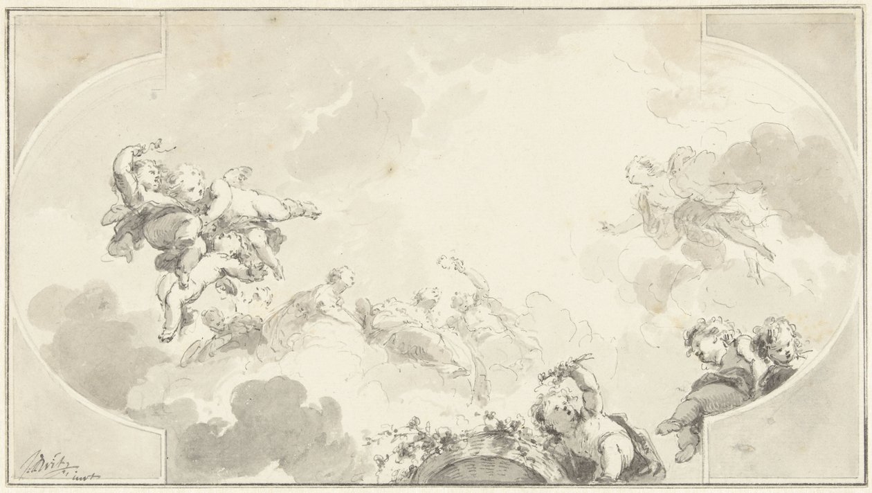 Projet pour une peinture de plafond - Jacob de Wit