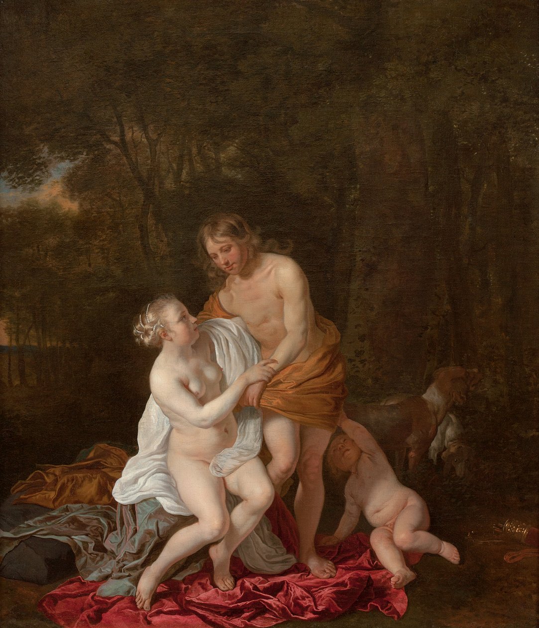 Vénus et Adonis | Jacob or Jacques van Loo | Estampe d'art