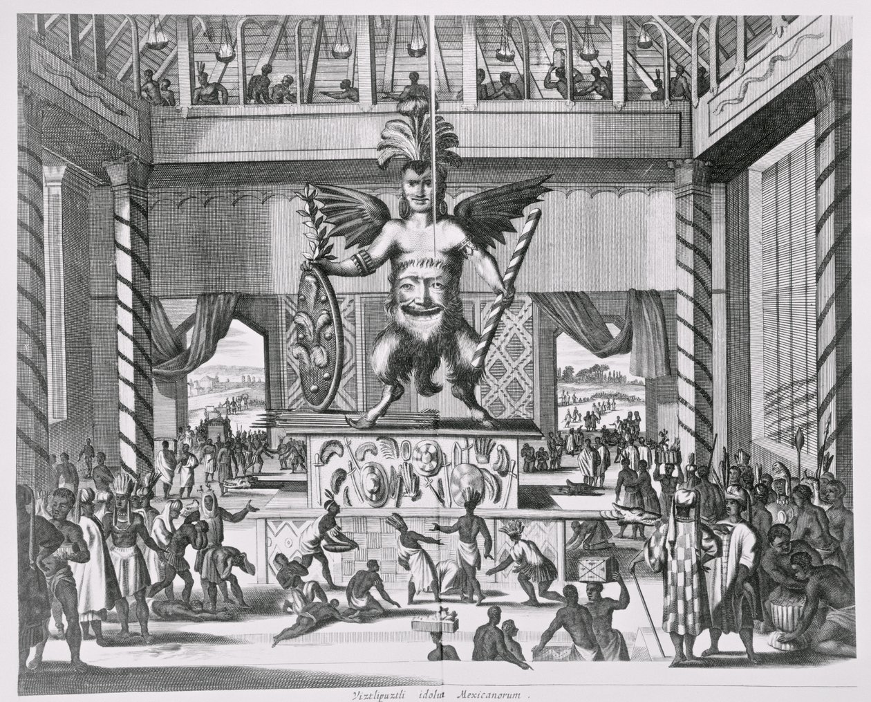 Dieu mexicain Huitzilopochtli, de 