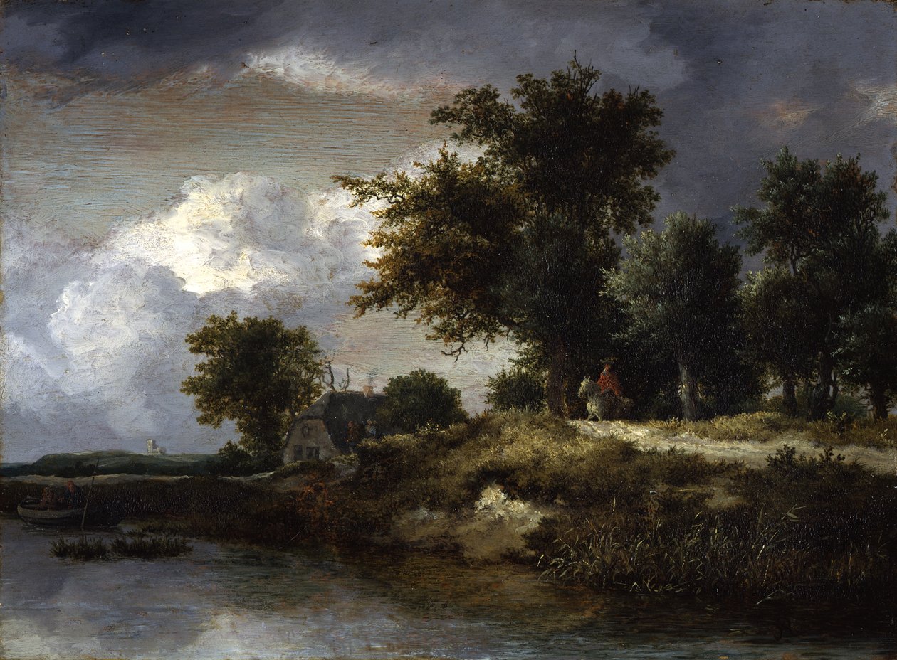 Une rive boisée - Jacob van Ruisdael