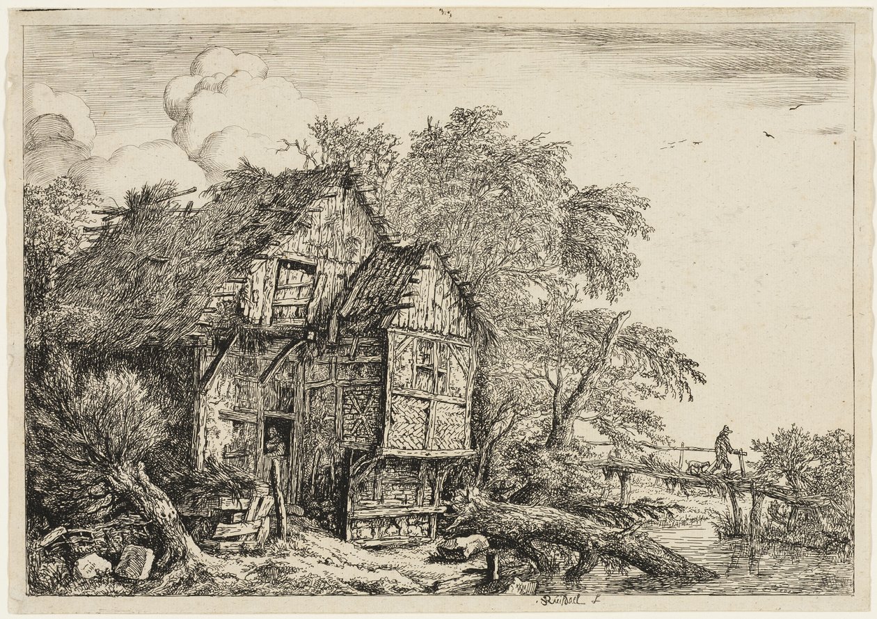 Le petit pont - Jacob van Ruisdael
