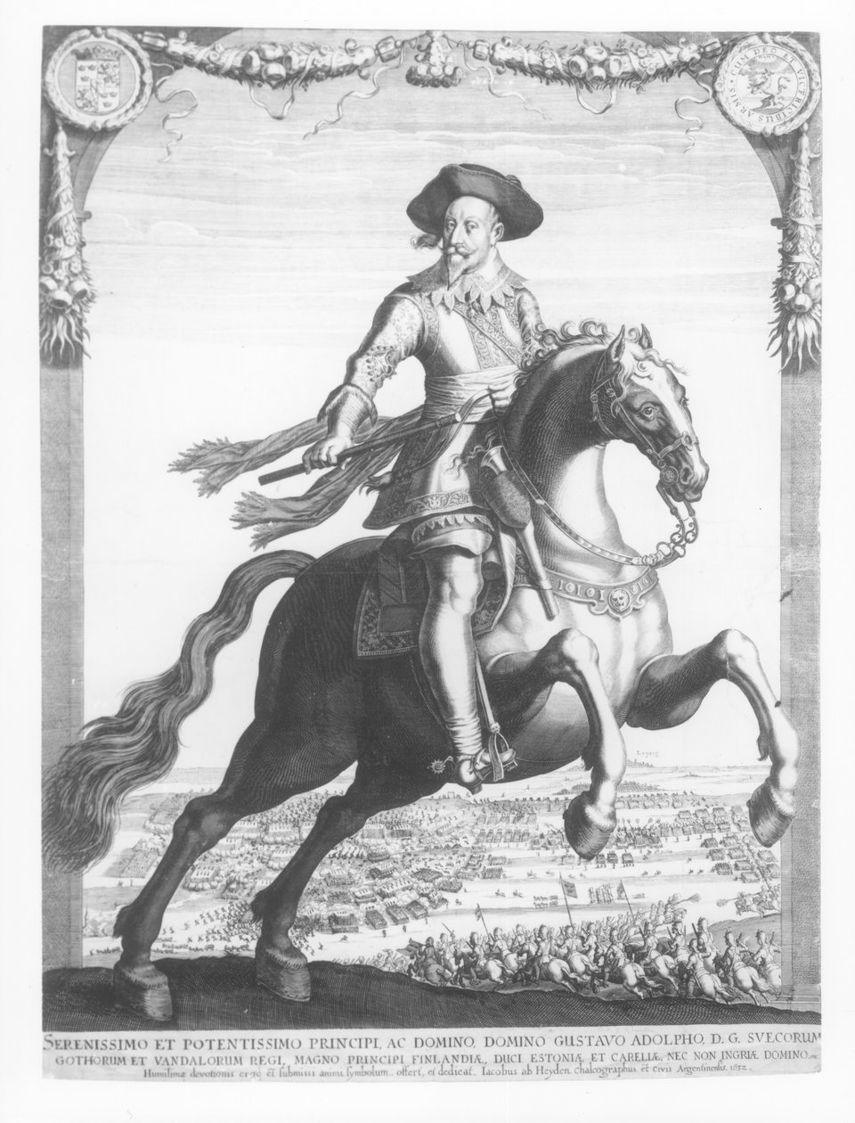 Gustave-Adolphe II, roi de Suède, à cheval, 1632 - Jacob van der Heyden