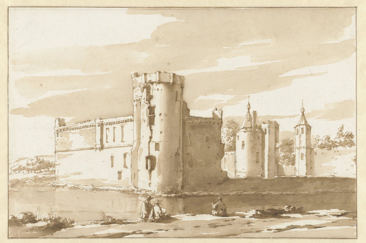 Vue du château St. Aldegonde à West-Souburg - Jacob van der Ulft (attributed to)