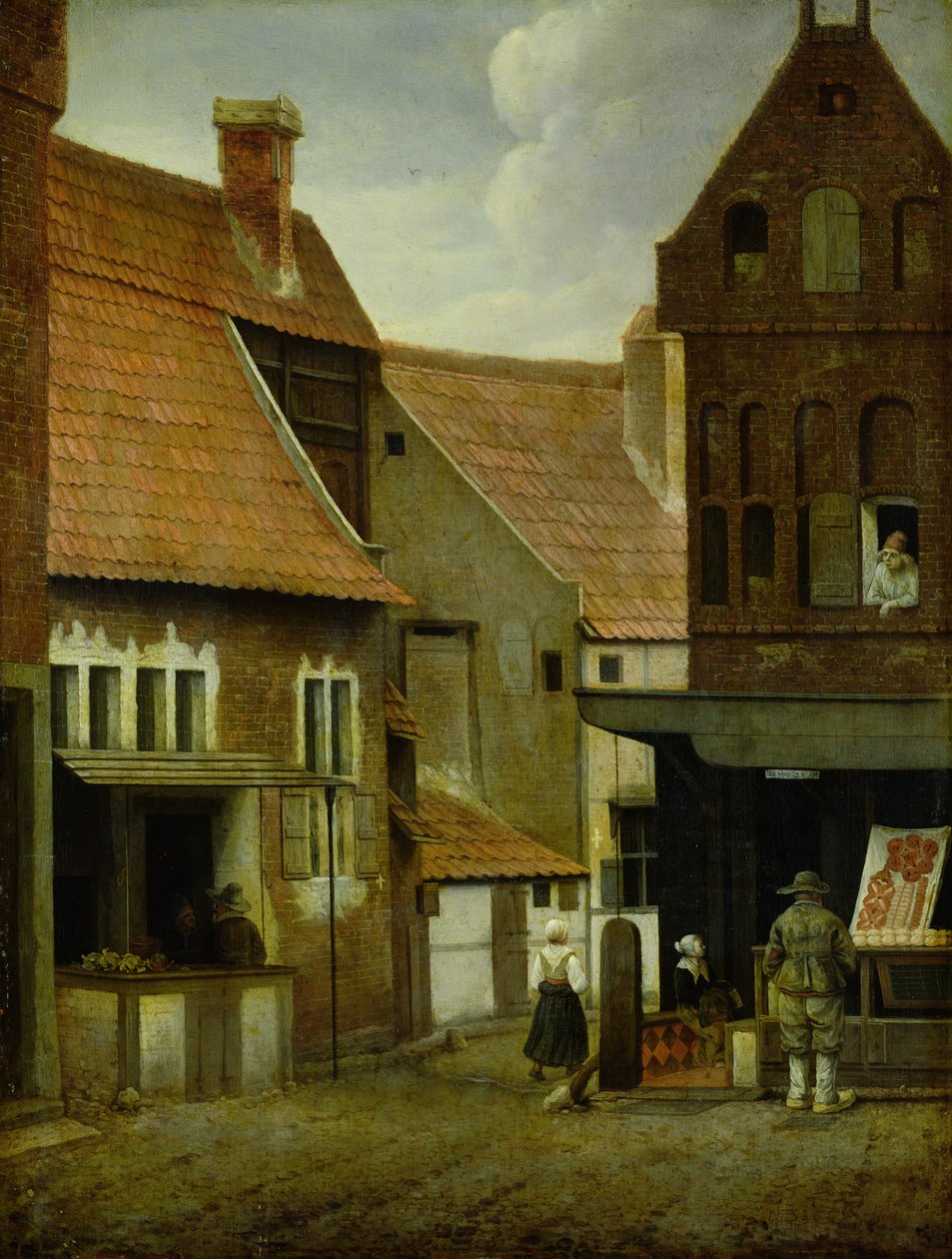 Scène de rue - Jacobus Vrel or Frel