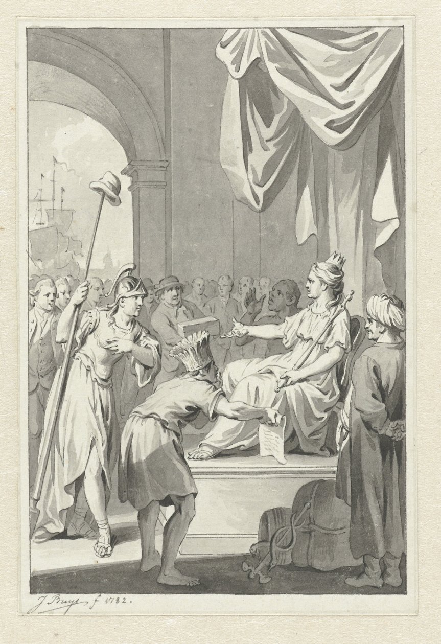 La Vierge néerlandaise informée de la bataille navale de Doggersbank - Jacobus Buys