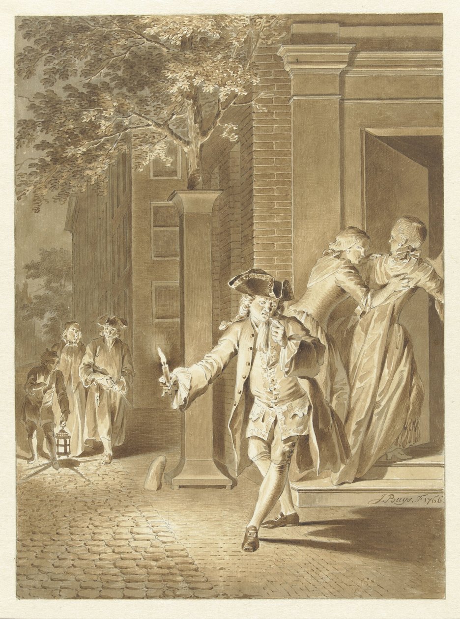 Scène de Lubbert Lubbertse, ou le paysan anobli - Jacobus Buys