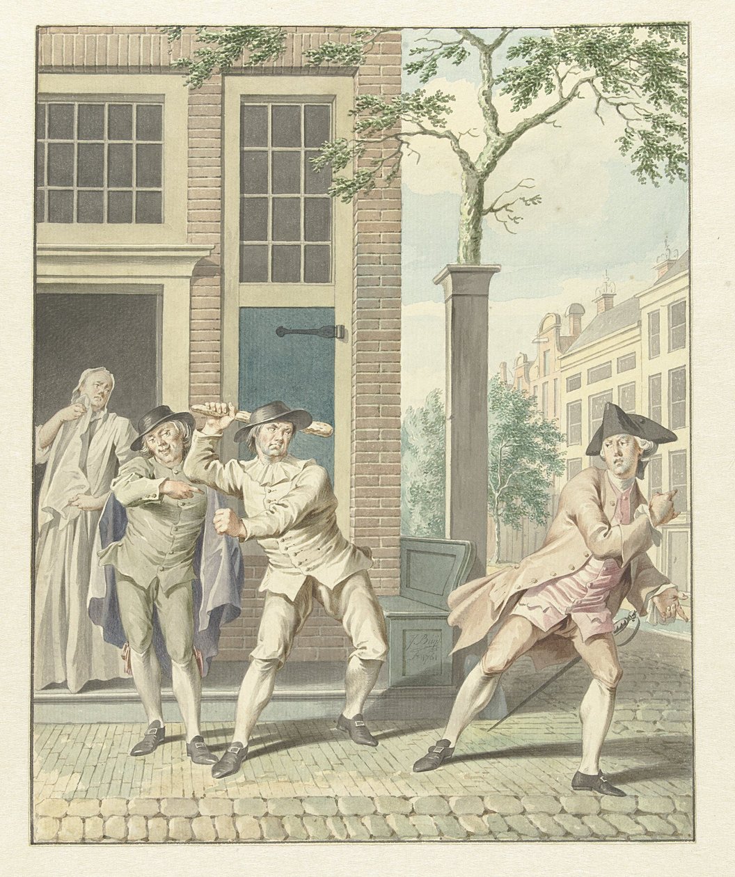 Scène de Pefroen avec la tête de mouton - Jacobus Buys