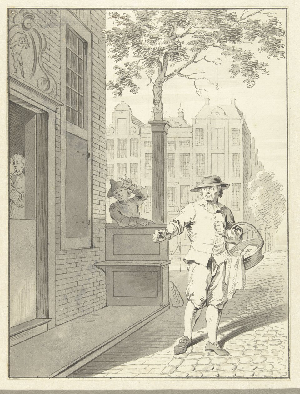Scène de Pefroen avec la tête de mouton - Jacobus Buys