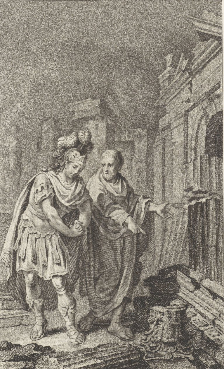 Scipion Émilien devant les ruines de Carthage en compagnie de Polybe, 1797 - Jacobus Buys