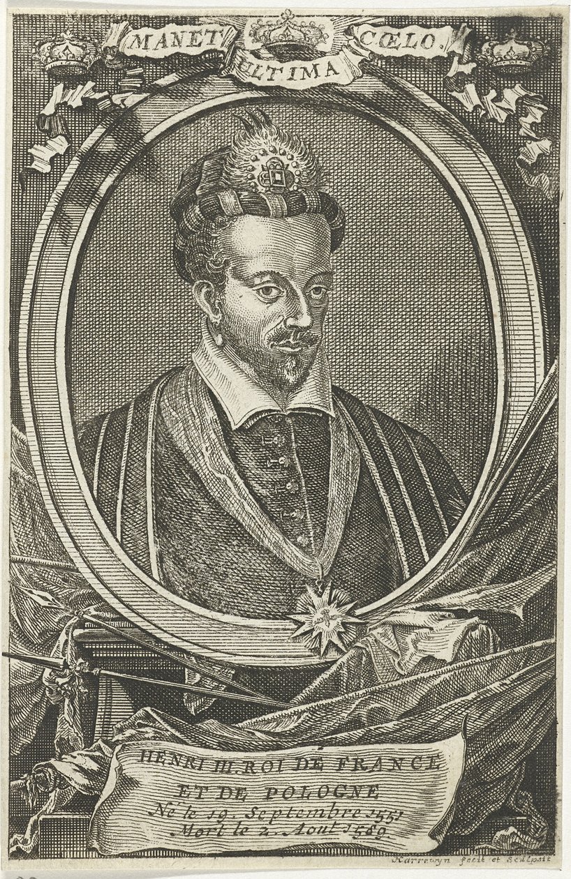 Portrait de Henri III de France, roi de Pologne et grand-duc de Lituanie - Jacobus Harrewijn