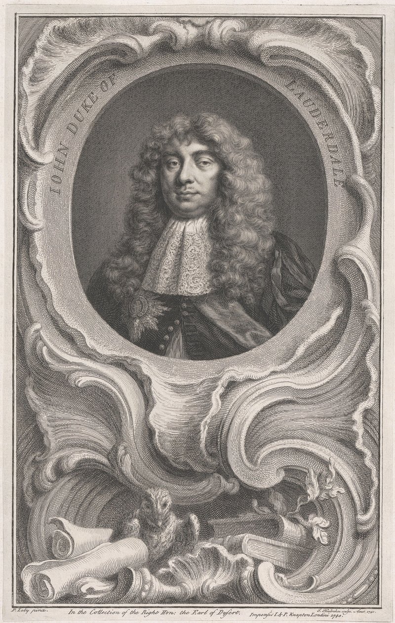 John Maitland, duc de Lauderdale - Jacobus Houbraken