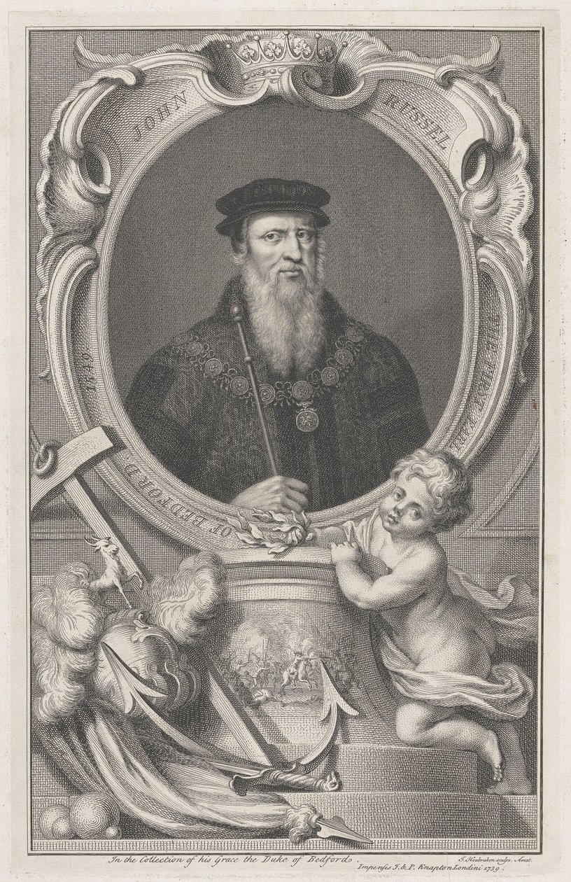 John Russell, premier comte de Bedford - Jacobus Houbraken
