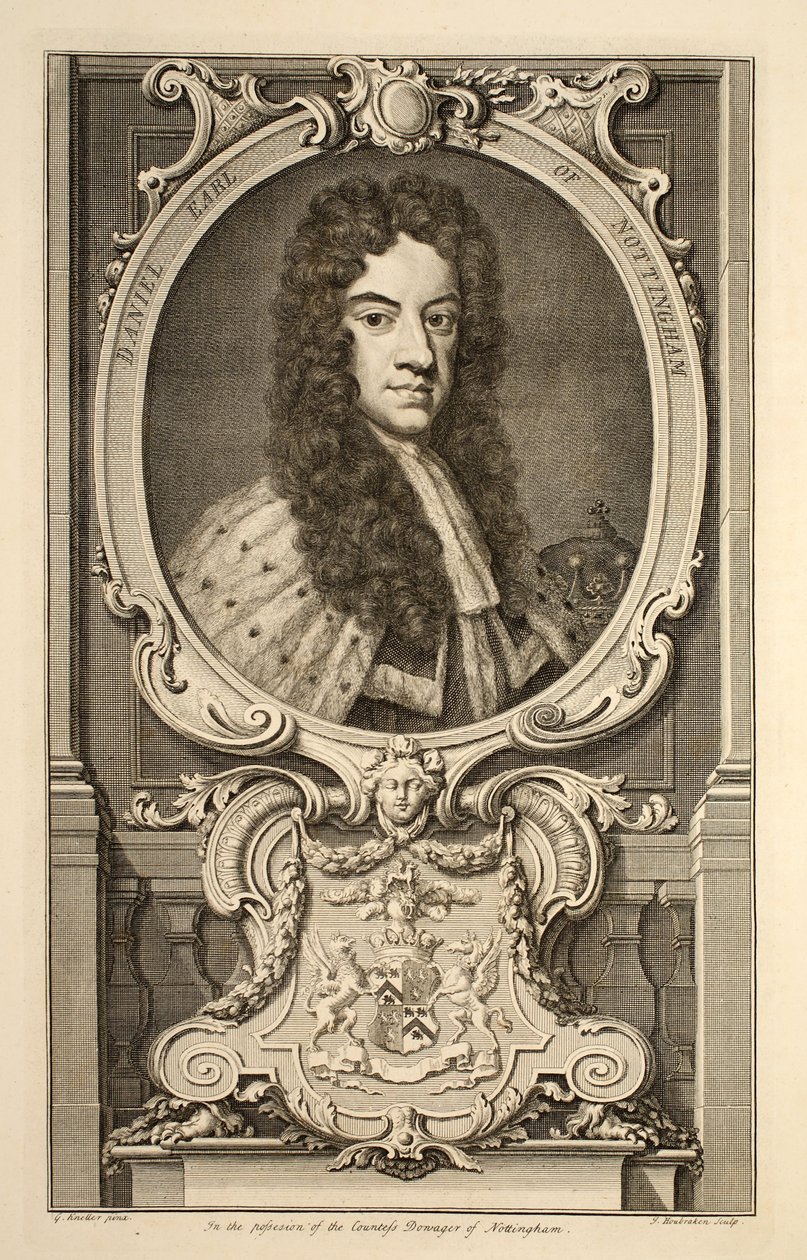 Portrait de Daniel, Comte de Nottingham, illustration de 