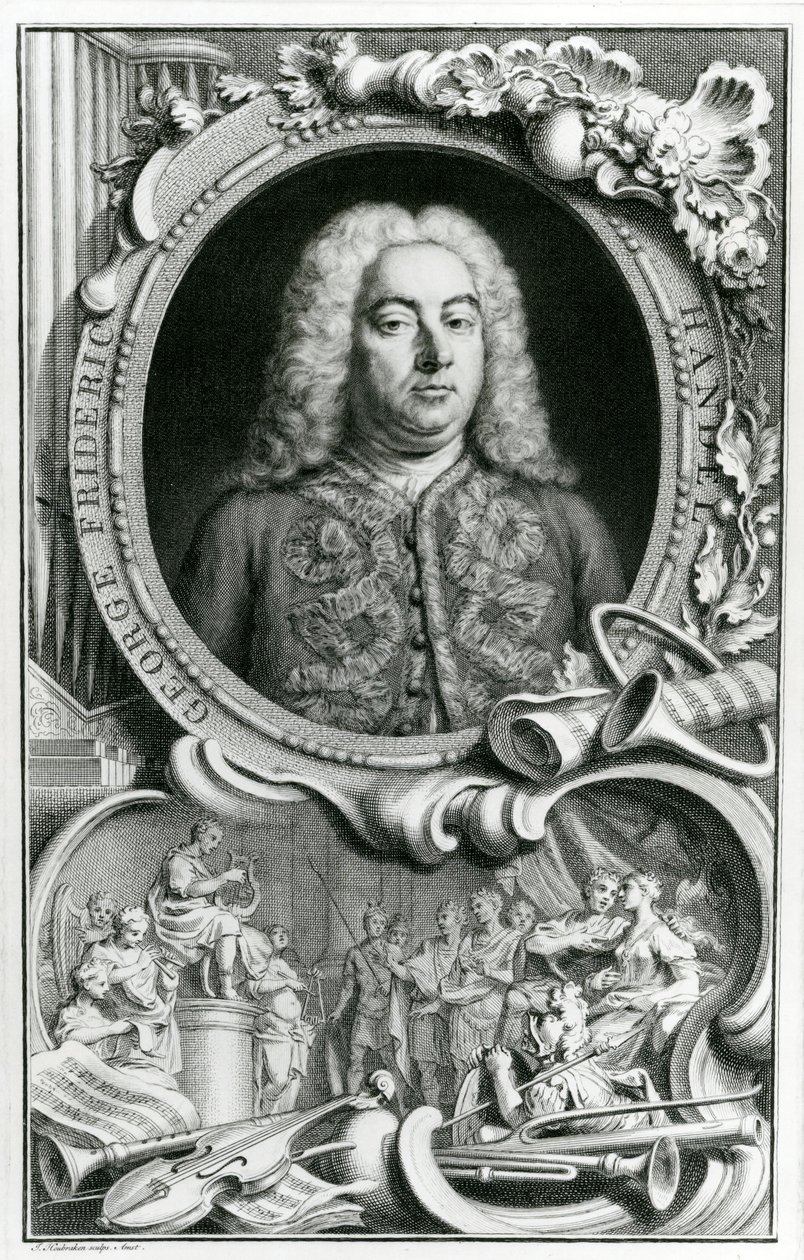 Portrait de George Frederick Handel, 1768 - Jacobus Houbraken