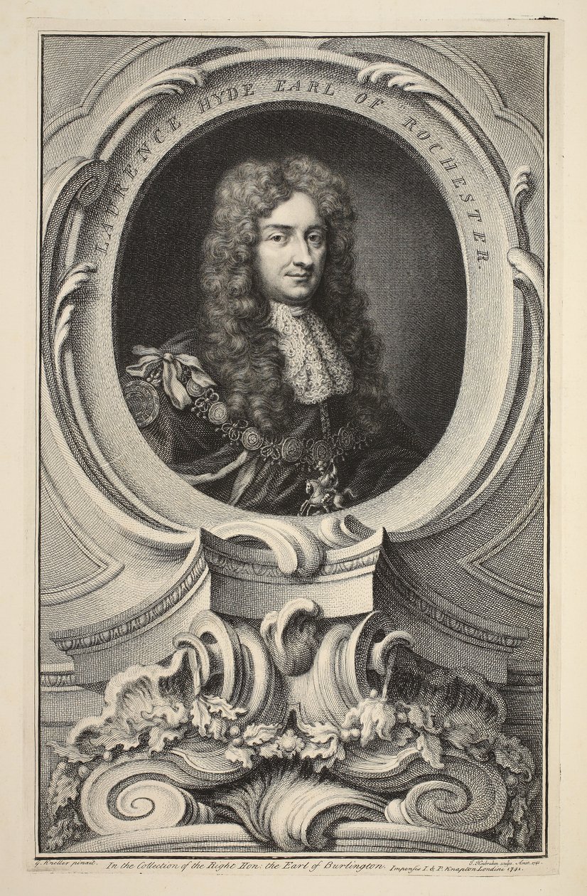Portrait de Laurence Hyde, comte de Rochester, illustration de 