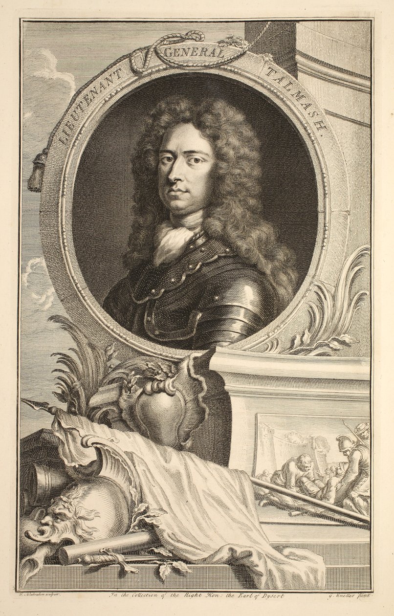 Portrait du lieutenant général Talmash, illustration de 